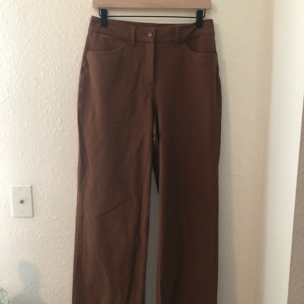 Lululemon City sleek 5 pocket high ride wide leg pant light utilitech